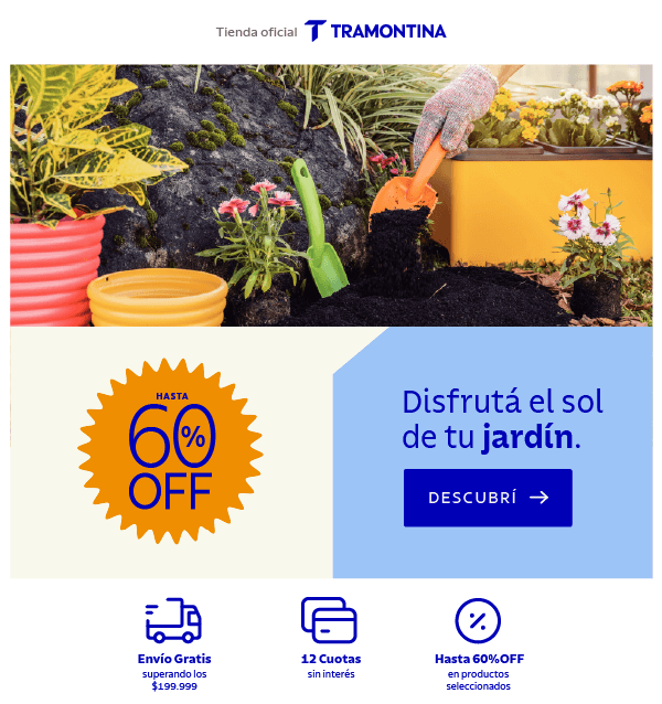 Disfrutá el sol de tu jardín